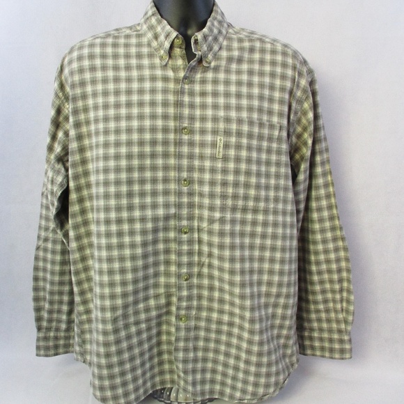 Columbia Plaid Casual Oxford Shirt - Picture 1 of 4